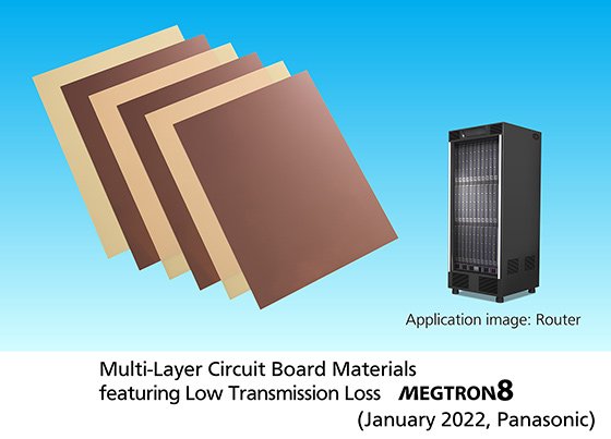 image:Multi-Layer Circuit Board Materials featuring Low Transmission Loss MEGTRON 8