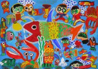 第9回環境絵画コンクール【優秀賞】池之優斗さん（4年生）鹿児島県