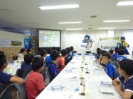 ガンバ大阪とのコラボレーションによる「手づくり乾電池教室」