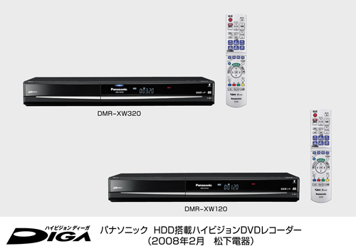 HDD搭載 ハイビジョンブルーレイディスク/DVDレコーダー「DIGA（ディーガ）」3機種を発売 | プレスリリース | Panasonic