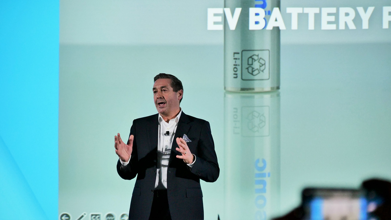 Photo: Allan Swan speaking at the CES2023 press conference