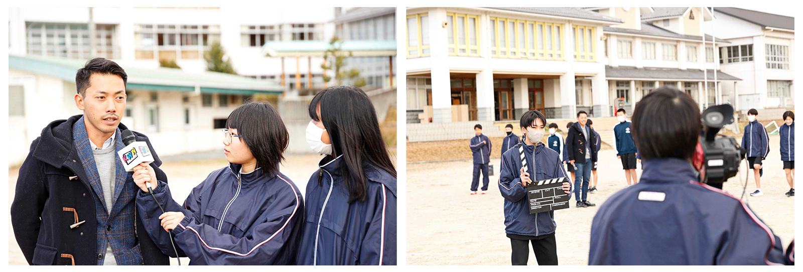 写真：イベントで生徒と交流する糸見 涼介氏