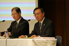 President Mr. Kazuhiro Tsuga (photo right) and Senior Managing Director Mr. Hideaki Kawai