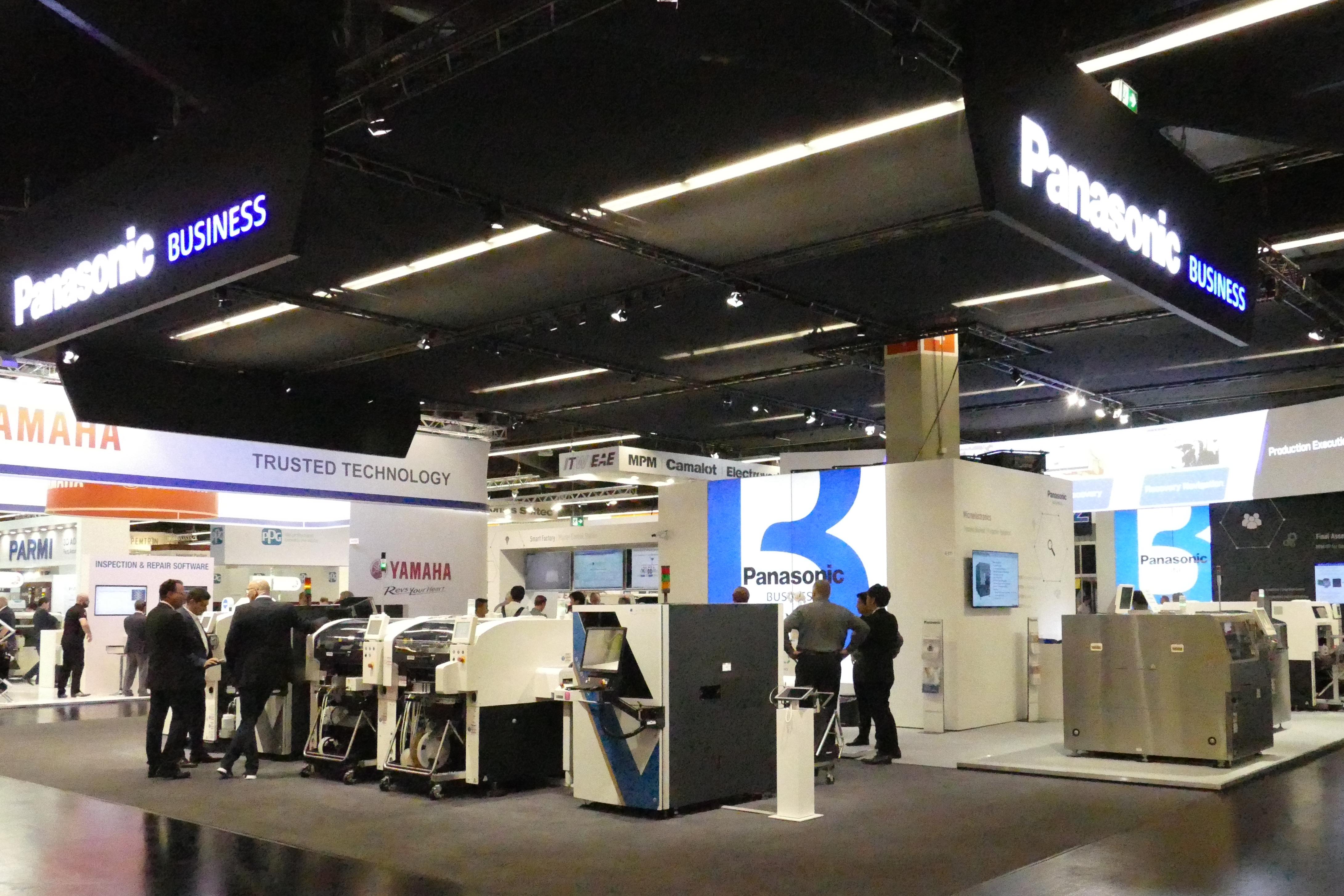 photo: Panasonic booth at SMT Hybrid Packaging