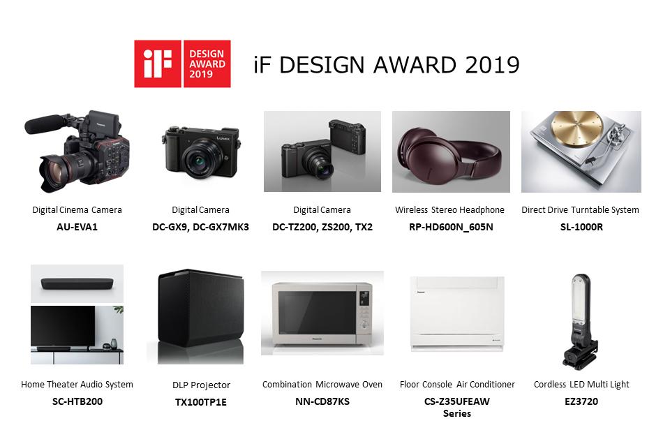 image: Panasonic Won the iF DESIGN AWARD 2019 for 10 Products