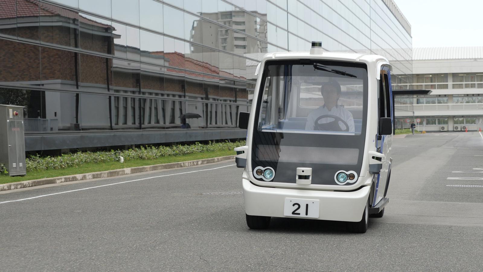 Photo: Panasonic launched autonomous ride share service around its headquarters.