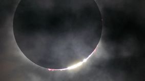 A scene of eclipse live in 2012