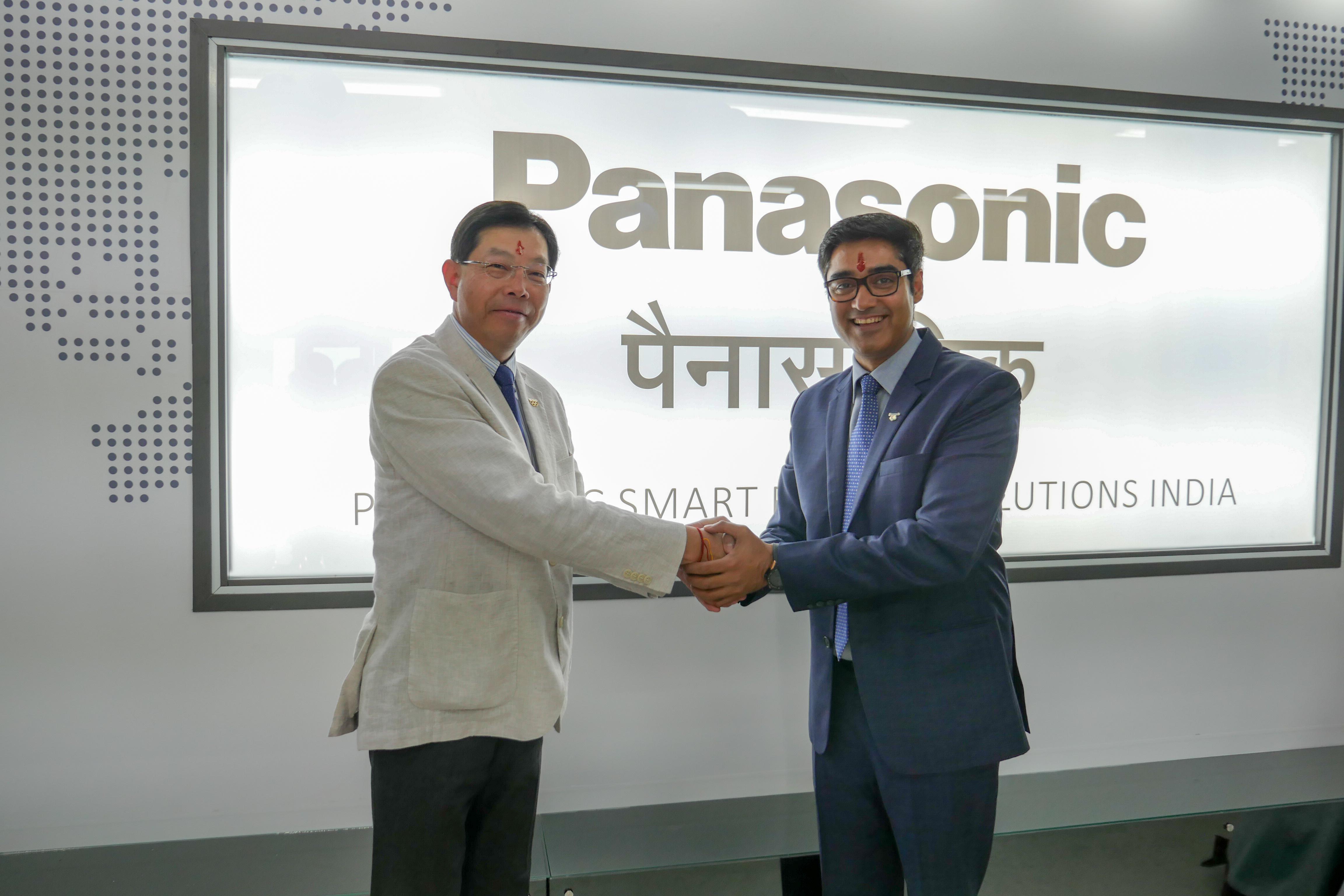 photo: Hiroyuki Aota, President & CEO, Global Panasonic Smart Factory Solutions (left) and Mr. Manish Sharma, President & CEO Panasonic India (right)