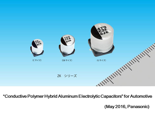 "Conductive Polymer Hybrid Aluminum Electrolytic Capacitors" for Automotive