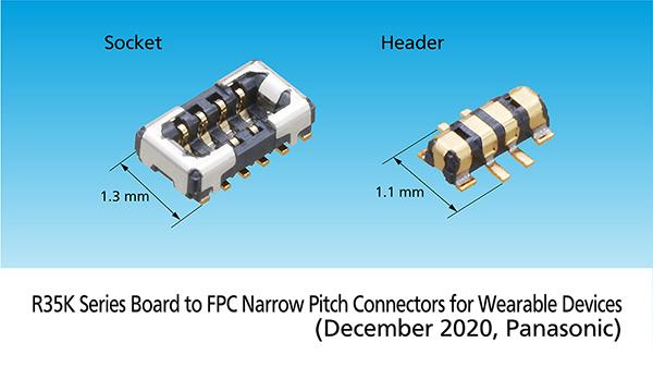 R35K Series Board to FPC Narrow Pitch Connectors for Wearable Devices