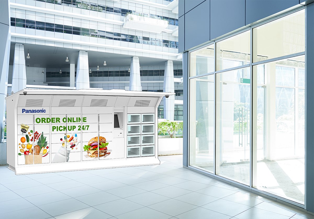 Contactless Delivery Solution: the all-in-one refrigerated and heated smart lockers at office