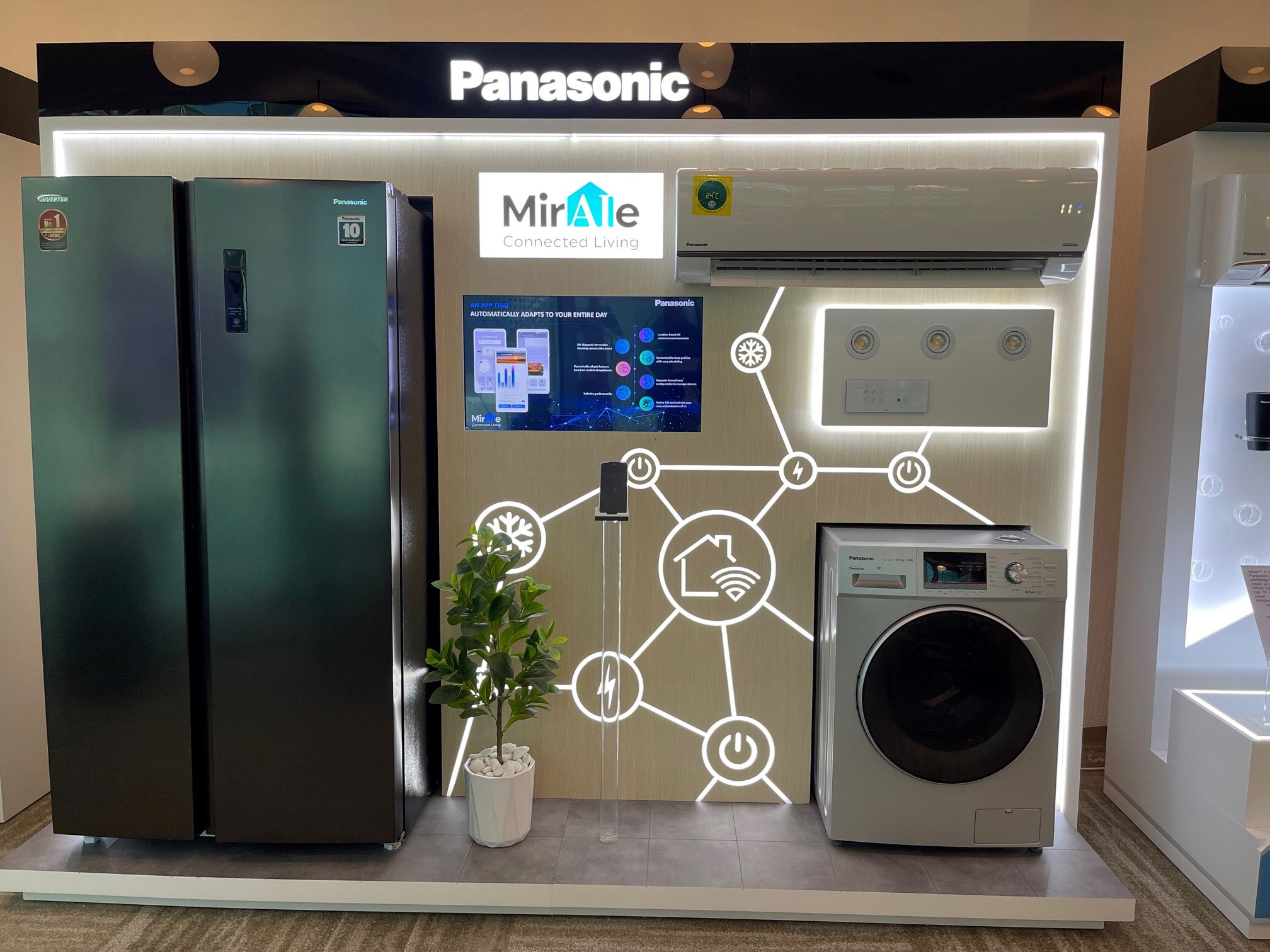Photo: MirAIe home appliance control system showcased at at the Expo 2020 Dubai