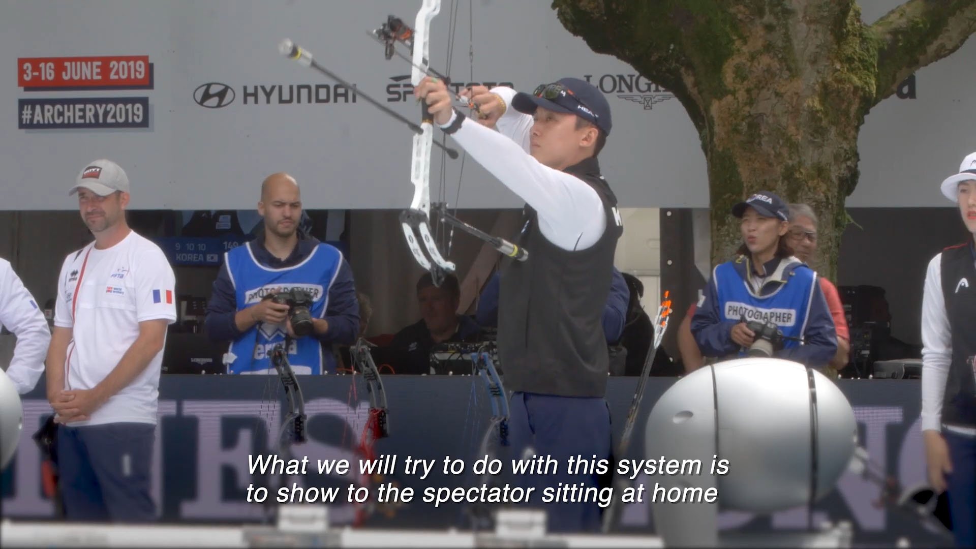 A screenshot from the video 'Contactless Vital Sensing - Field Tasted at 2019 World Archery Championships'