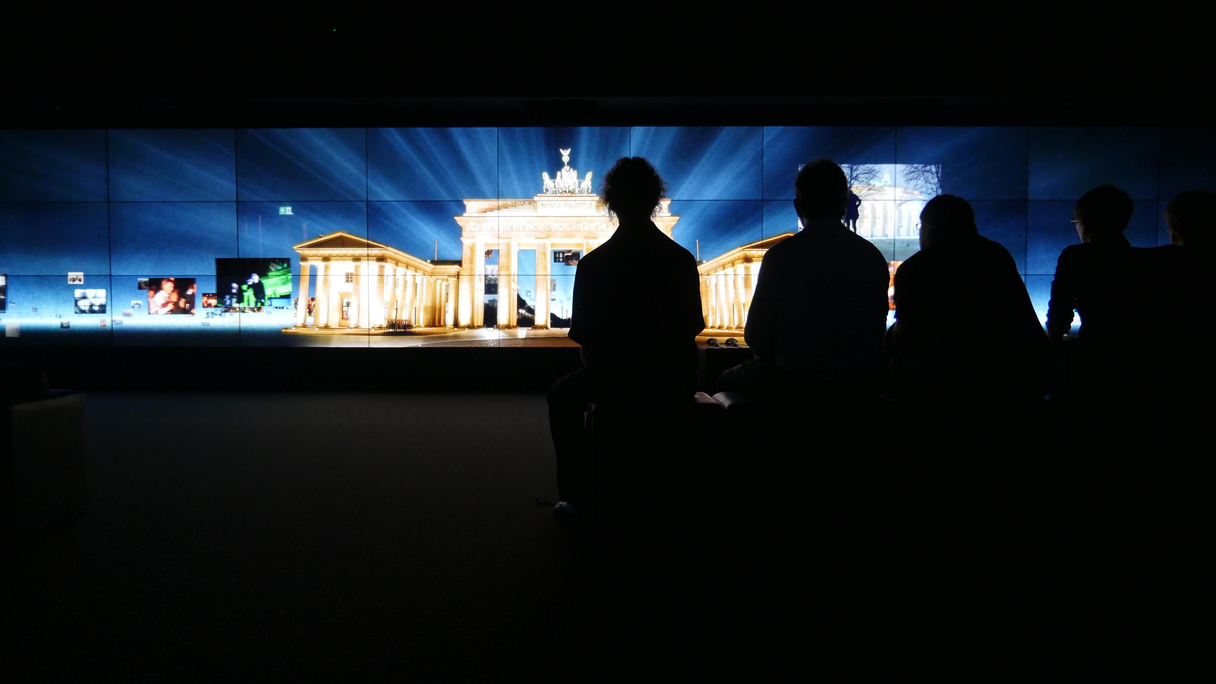 photo: Panasonic media screens used to tell the story of Berlin through the history of the Brandenburger Gate at Brandenburger Gate Museum