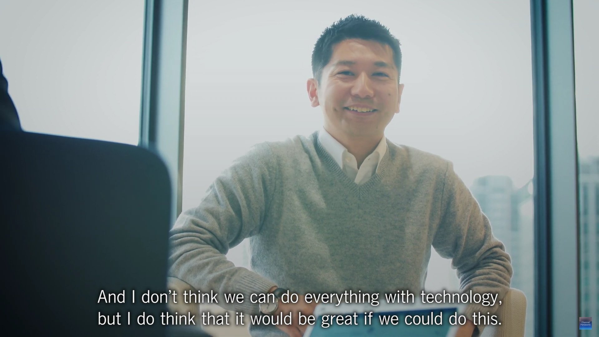 A screenshot from the video 'Interview with Takeshi Ando of Robotics Hub: Towards a more 