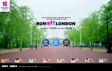 RUN@LONDONスタート画面。RUNボタンから参加してください。