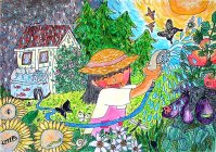 第7回環境絵画コンクール最優秀賞「命あふれるわたしの庭」