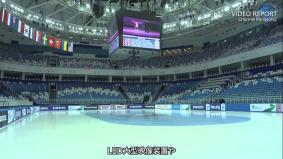 フィギュアスケート会場に設置されたLED大型映像装置。 (1分33秒)