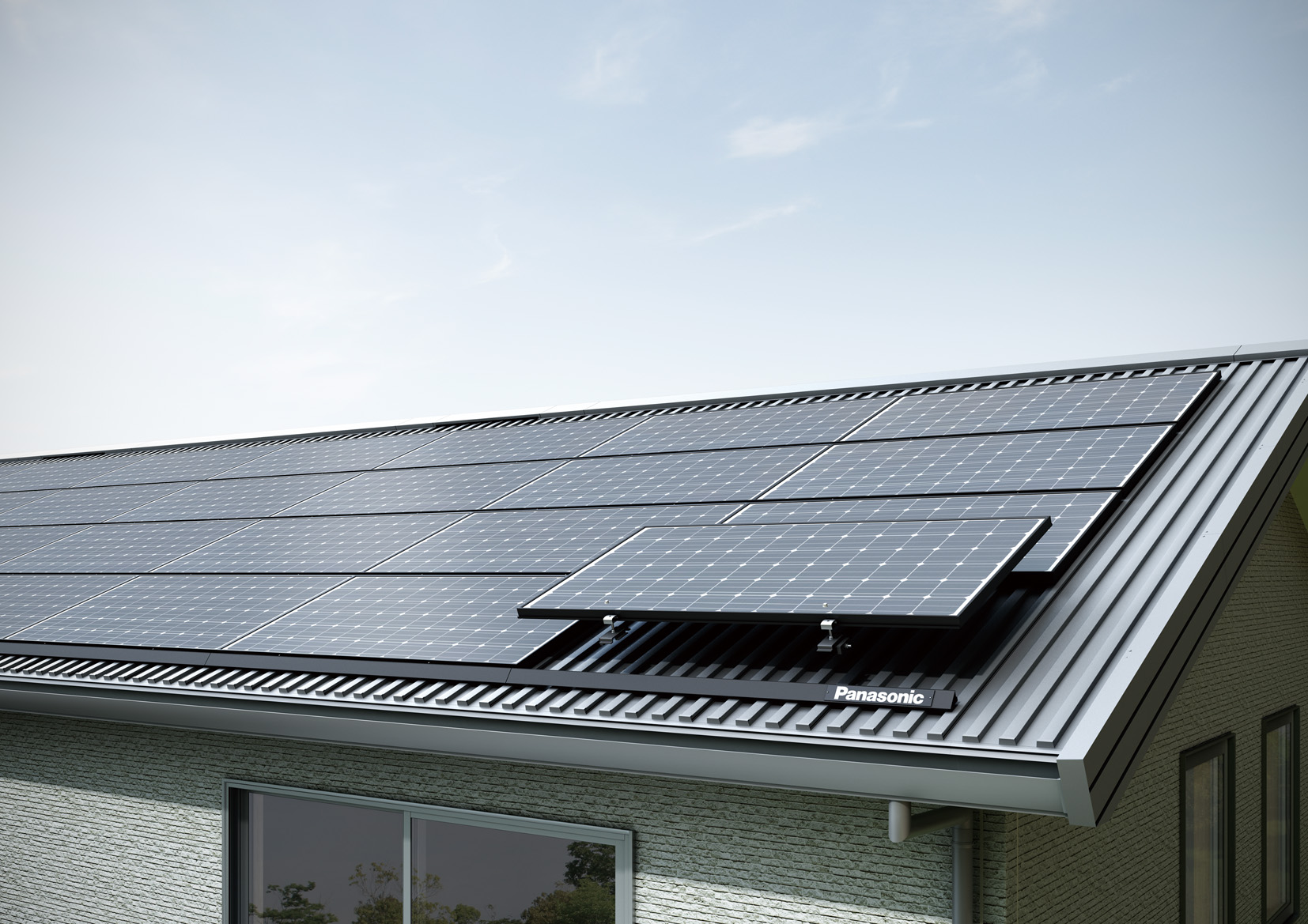 太陽光パネルを穴を開けずに設置できる屋根、テクノストラクチャー専用屋根材「機能屋根システム」を発売 | トピックス | Panasonic