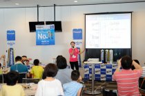 2012 Ene-1 GP SUZUKAでの「手づくり乾電池教室」の様子
