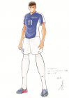 ネイマールJr.選手公認のイラスト。漫画『キャプテン翼』の作者・高橋陽一氏によるキャラクターデザイン