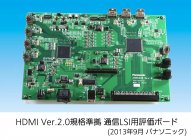 HDMI Ver.2.0規格準拠通信LSI用評価ボード