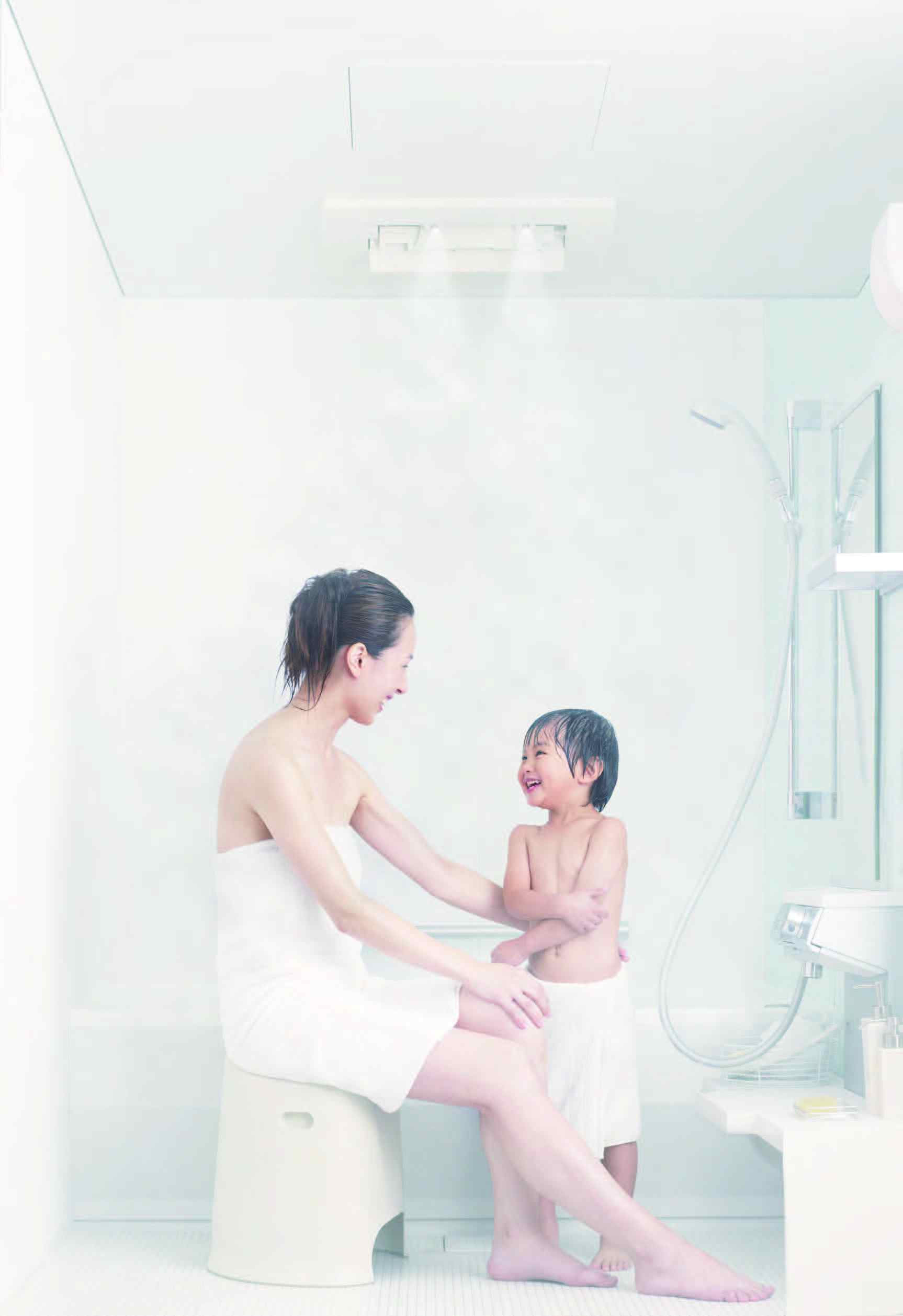 スプラッシュ＆マイクロミストサウナ機能付き浴室暖房乾燥機　設置イメージ