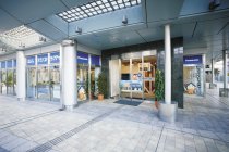 パナソニックの木造耐震住宅工法展示スペース「テクノストラクチャー・ラ ボ TOKYO」エントランス