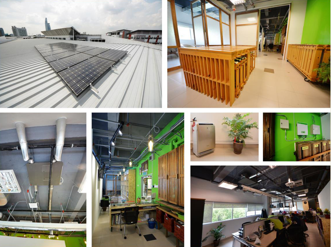 環境対応型オフィス「UMCares」に納入されたパナソニックの環境配慮型製品とソリューション