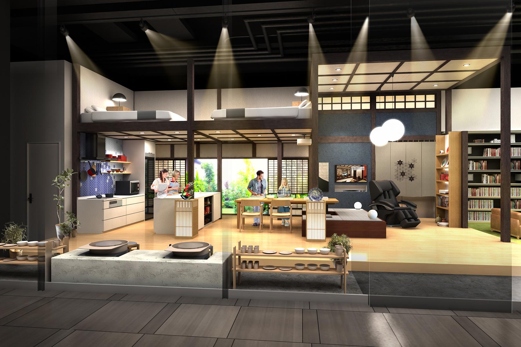 パナソニックセンター大阪が民泊向け住空間展示をリニューアル