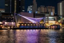東京・天王洲運河エリアのライトアップ