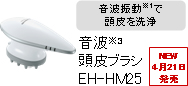 音波頭皮ブラシ EH-HM25