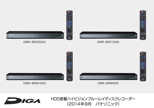 HDD搭載ハイビジョンブルーレイディスクレコーダーDIGA（ディーガ） 4