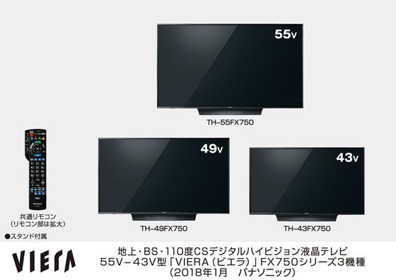 4Kビエラ FX750シリーズ を発売 | プレスリリース | Panasonic 