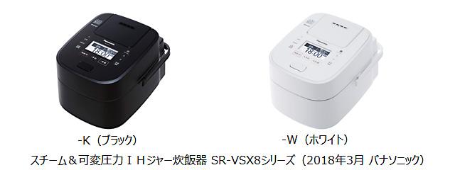 スチーム＆可変圧力IHジャー炊飯器 SR-VSX8シリーズ