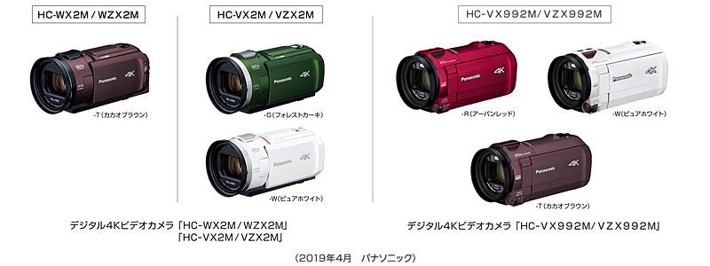 デジタル4Kビデオカメラ HC-WX2M／WZX2M他、全6機種を発売 | 個人向け