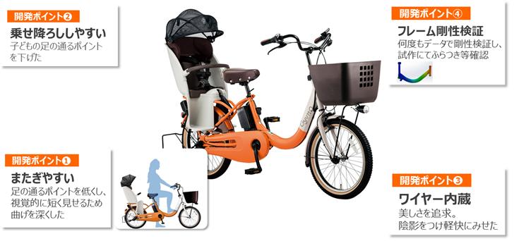 子乗せ電動アシスト自転車「ギュット・クルームR」を発売 | 個人向け