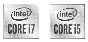 インテル（R）Core（TM）i7-10710U プロセッサー（6コア）ロゴ、インテル（R）Core（TM）i5-10210U プロセッサー（4コア）ロゴ