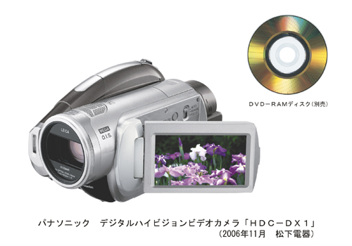 デジタルハイビジョンビデオカメラ HDC-SD1/HDC-DX1を発売 | プレス 