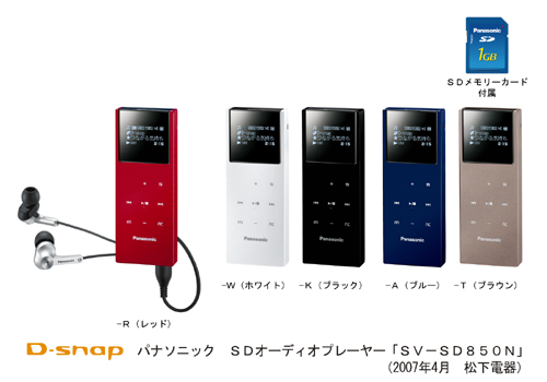 高音質SDオーディオプレーヤーを発売 | プレスリリース | Panasonic 