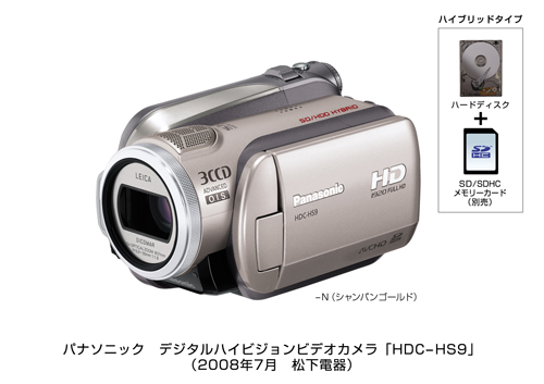 Panasonic ビデオカメラ HDC-HS9 限定版 - ビデオカメラ