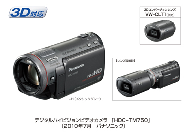 高画質デジタルハイビジョンビデオカメラ HDC-TM750/TM650を発売 