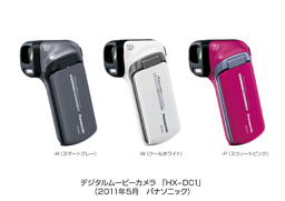 デジタルムービーカメラ HX-WA10、HX-DC15、HX-DC1を発売 | プレス 