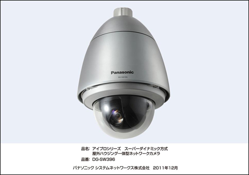 屋外ハウジング一体型ネットワークカメラ DG-SW396を発売 | プレス