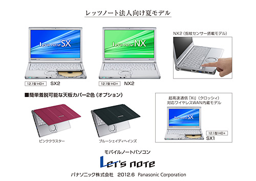 モバイルノートパソコン Lets'snote 法人向け夏モデル発売 | プレス 