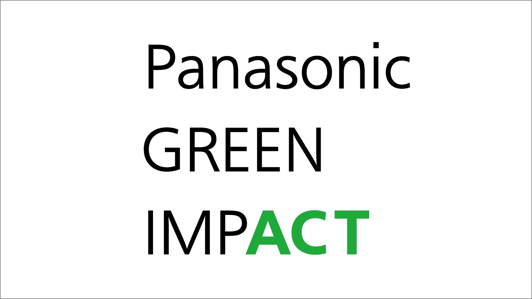 「Panasonic GREEN IMPACT」ロゴ