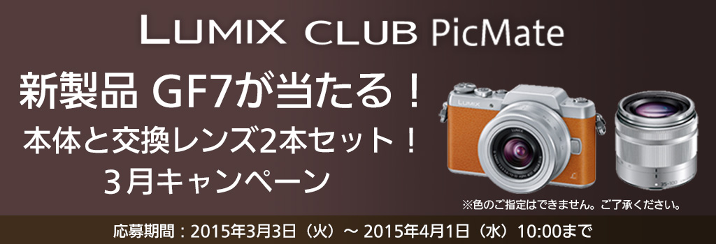 投稿写真に 拍手 を送って Lumix新製品 Gf7w カメラ本体 レンズ2本付 を当てよう Lumix Club Picmate 3月キャンペーン トピックス Panasonic Newsroom Japan パナソニック ニュースルーム ジャパン
