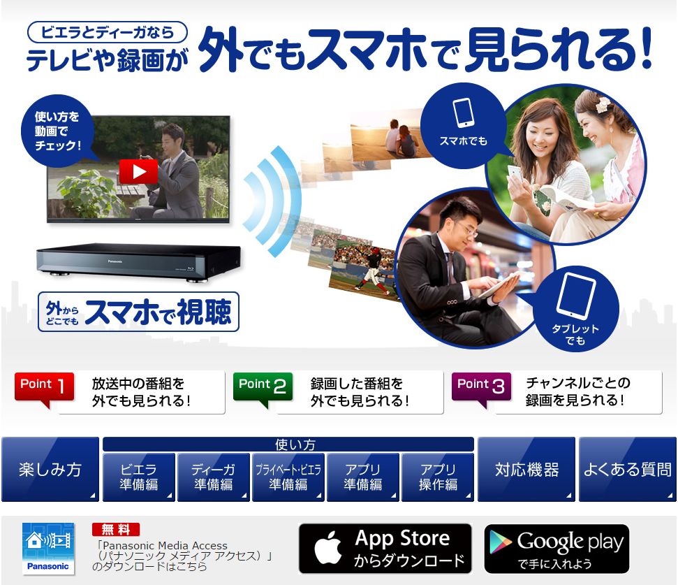 外からどこでもスマホで視聴 がバージョンアップ Bluetooth R 機器への音声出力に対応 トピックス Panasonic Newsroom Japan パナソニック ニュースルーム ジャパン