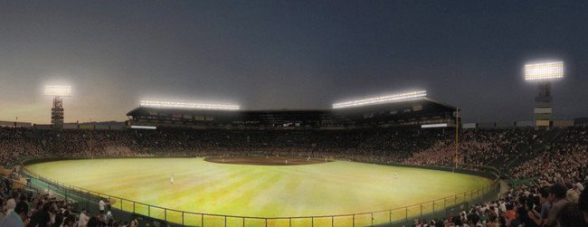 阪神甲子園球場が21年度にスタジアム照明をled化 パナソニックのled照明の採用が決定 伝統的な情景を守りながら 新たな照明演出を実現 トピックス Panasonic Newsroom Japan パナソニック ニュースルーム ジャパン