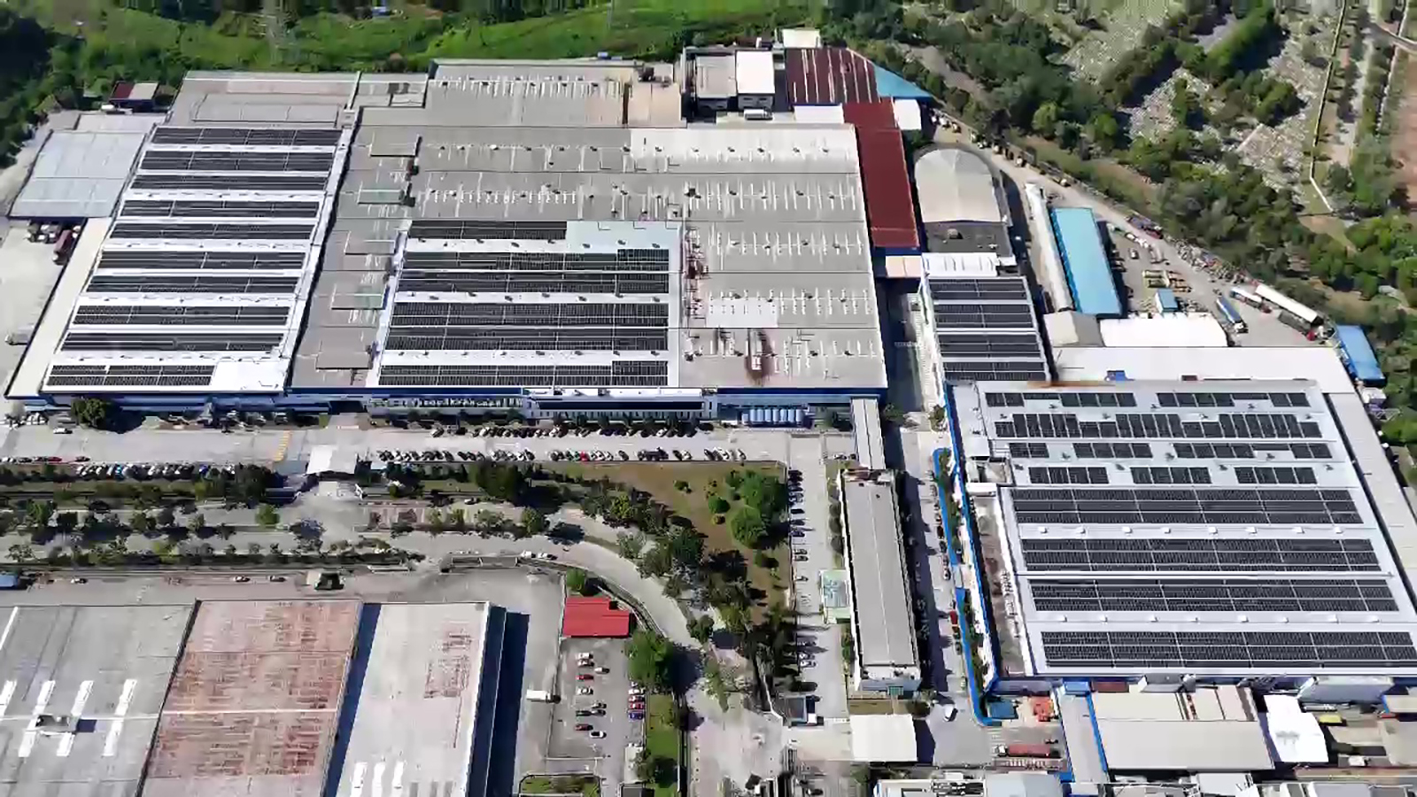 image: Solar power generation system  (entire air conditioner factory site)